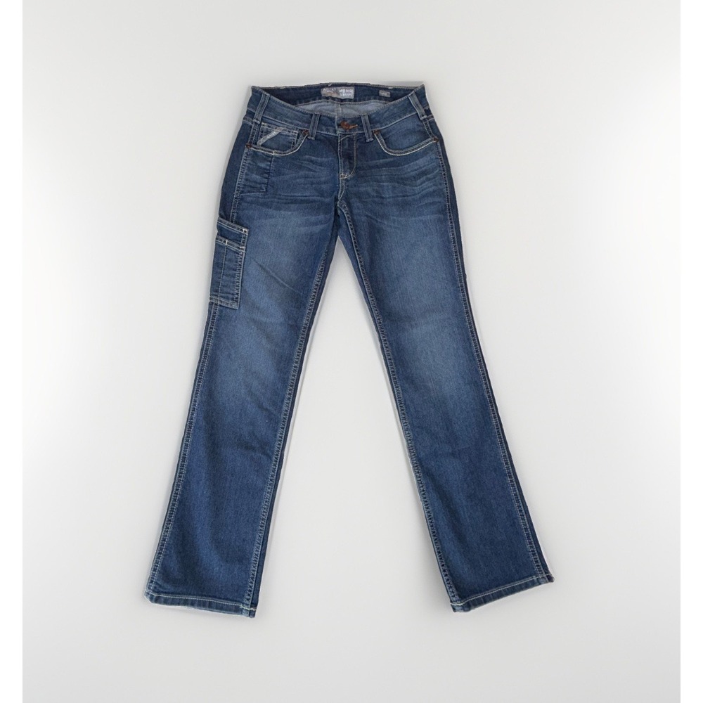Ariat Rebar Jeans Women's 27S Mid Rise Riveter Straight Leg 28x31 Utility Pocket